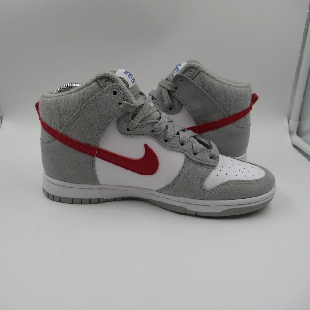 Nike Dunk High Athletic Club Light Smoke Grey University Red DJ6152-001 Mens 7.5